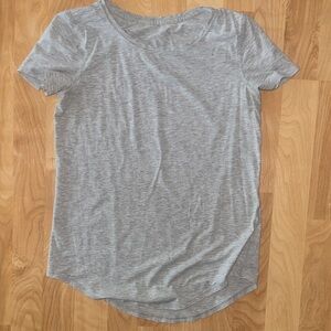 lululemon athletica Light Gray Short Sleeve Tee